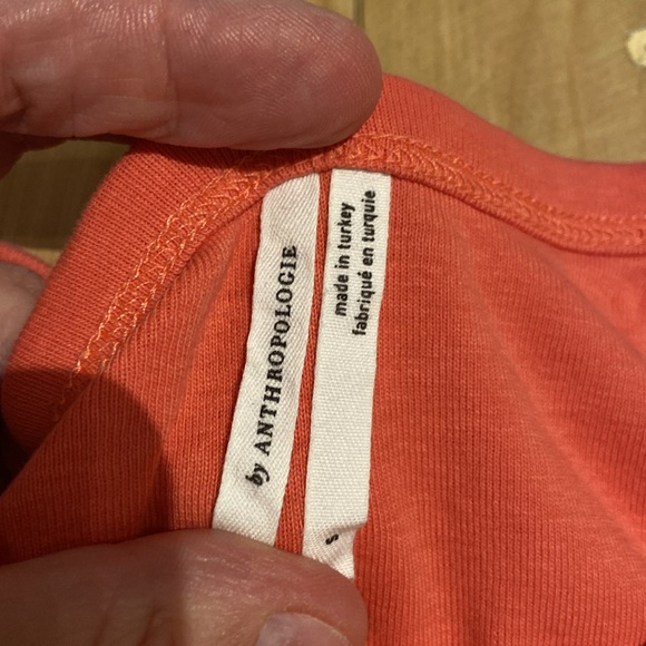 Anthropologie coral tank top, cotton, size S - Picture 6 of 9